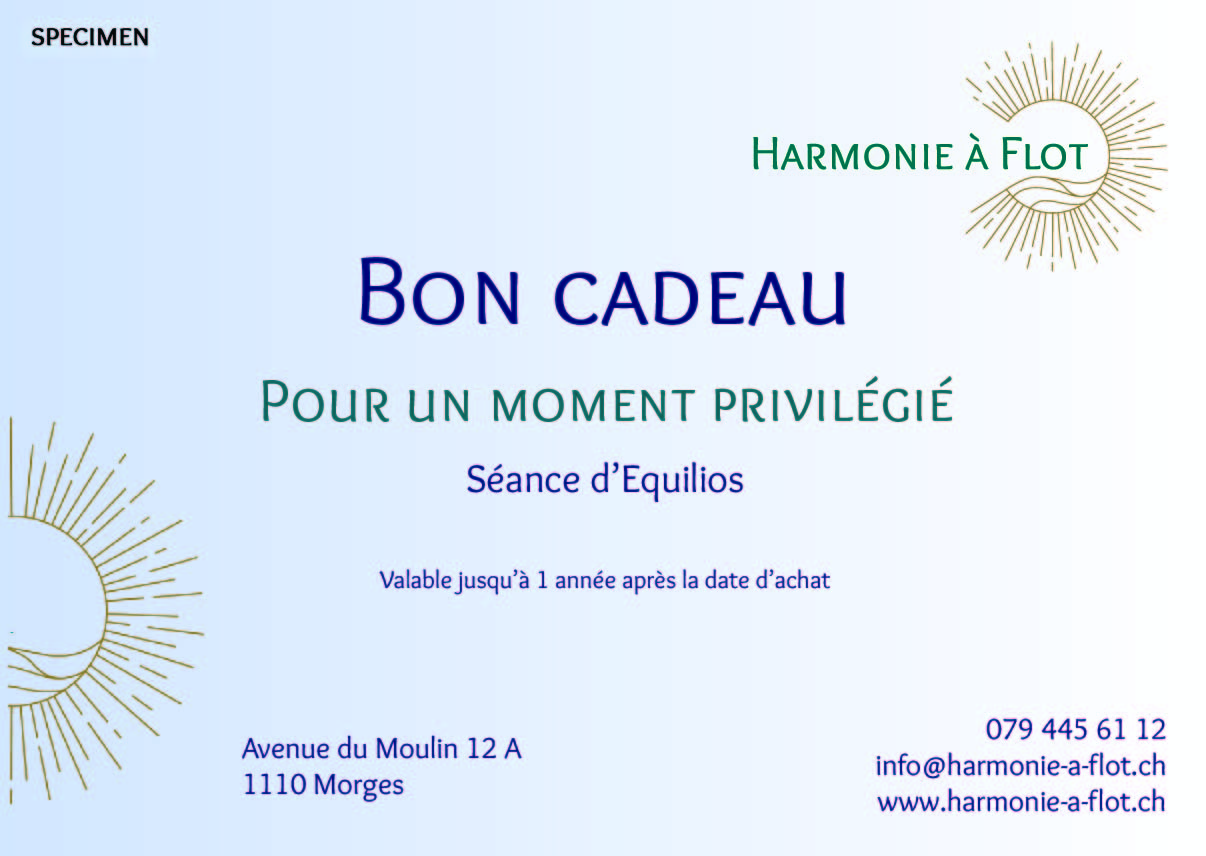 Bon cadeau pour une séance d'Equilios